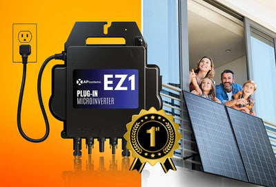 APsystems EZ1-LV 900VA | 120V Plug-and-Play DIY Balcony Solar Microinverter