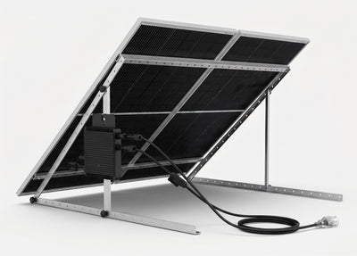 390W DIY Plug-and-Play Grid-Tied Solar Kit | Hoymiles 361W UL 3700 120V Microinverter, 2x 195W Bifacial Panels & Adjustable Tilt Mounts