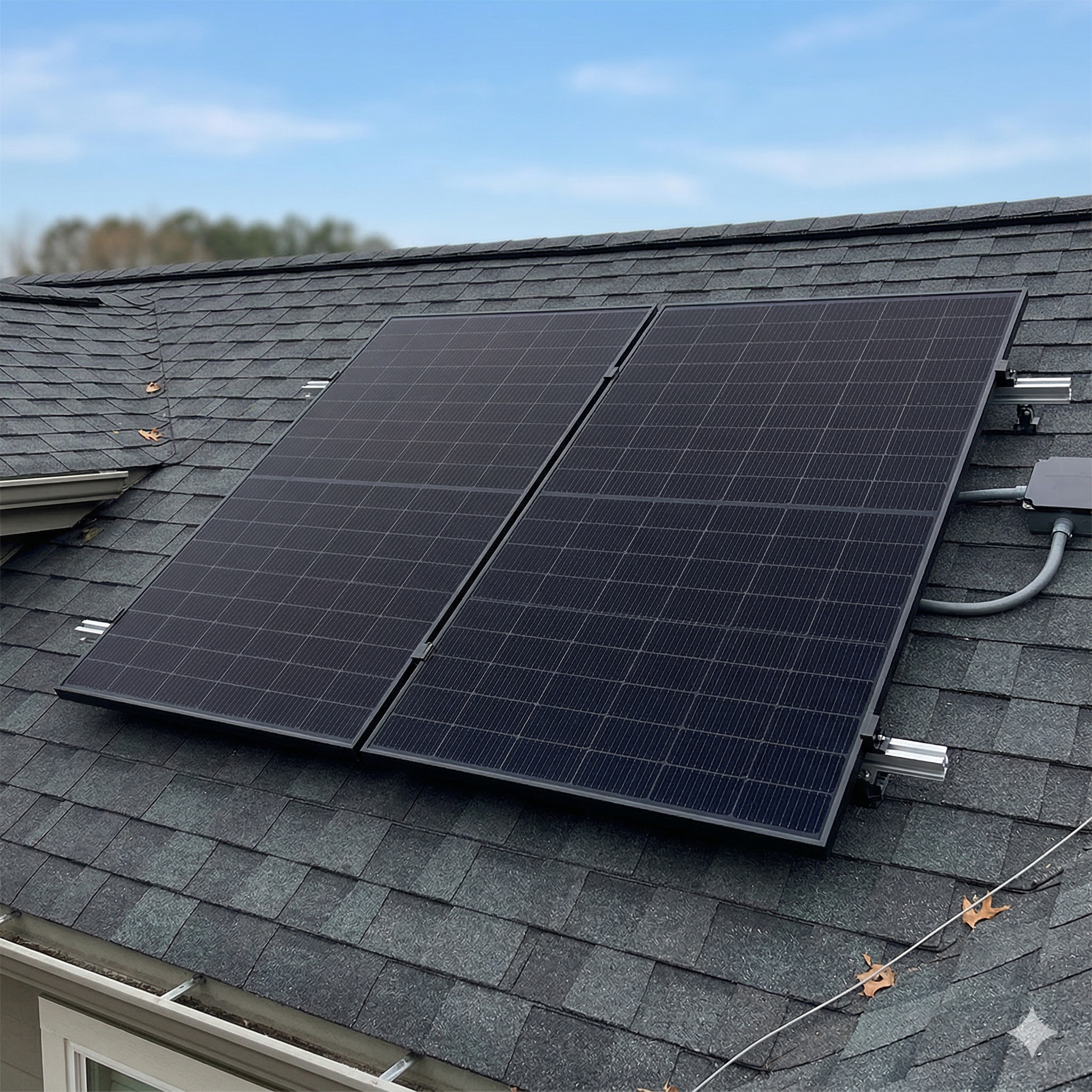 Roof Mount 860 Watt Plug-In 120V Solar Kit | Two Panel Kit with EcoFlow STREAM Microinverter