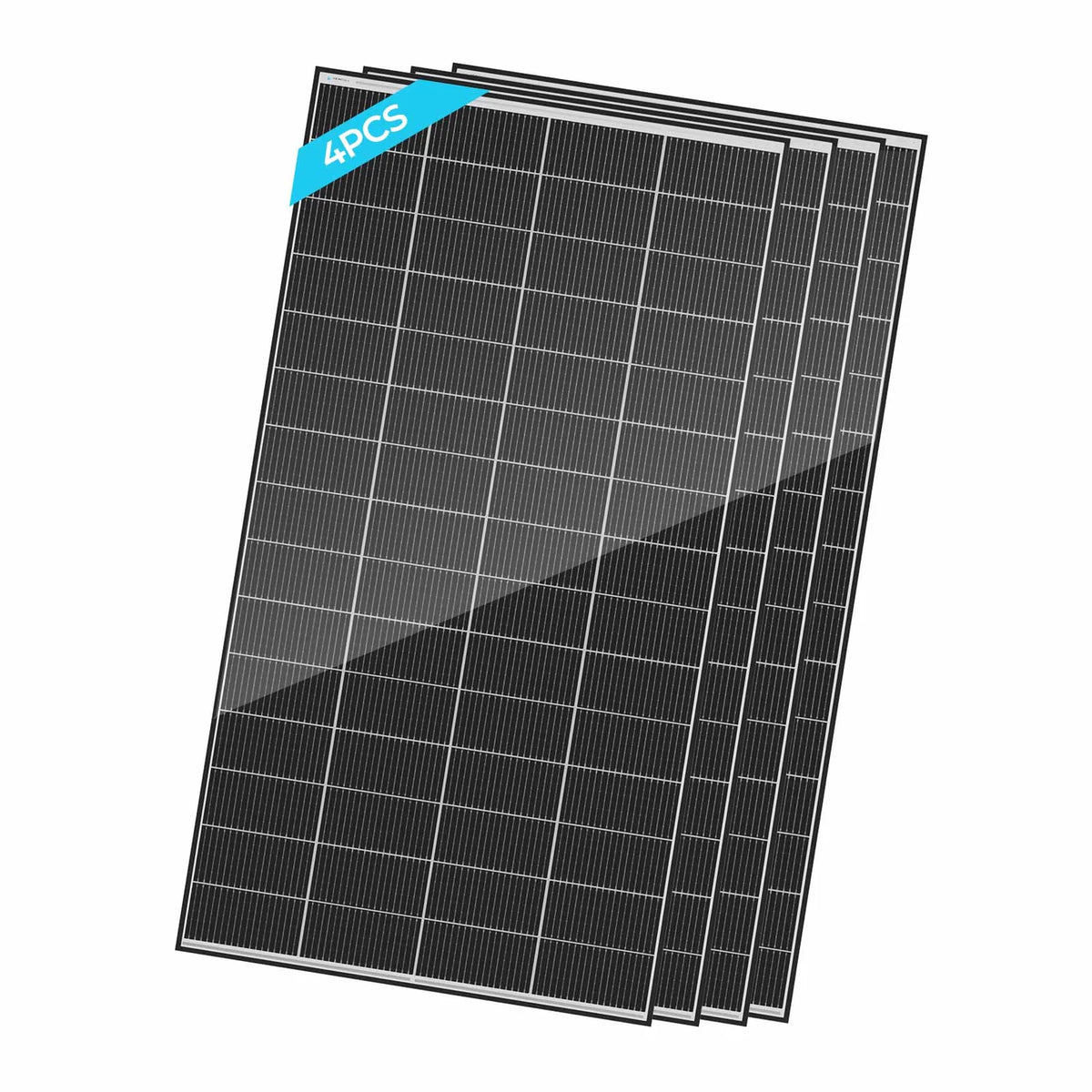1280W Plug-in Solar Kit with EcoFlow Stream Microinverter & Adjustable Mounts | 120V Plug and Play Balcony Solar Kit